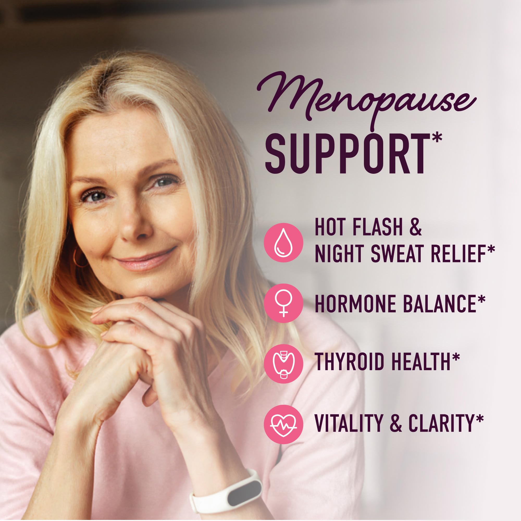 Menopause Support Gummies | Hormone Balance Relief for Hot Flashes, Night Sweats, Mood Swings, & Bloating | with Phytoestrogen Soy, Vitamin D3, PABA, Biotin | Vegetarian, Gluten-Free | 60 Count SMNutrition buy australia supplements
