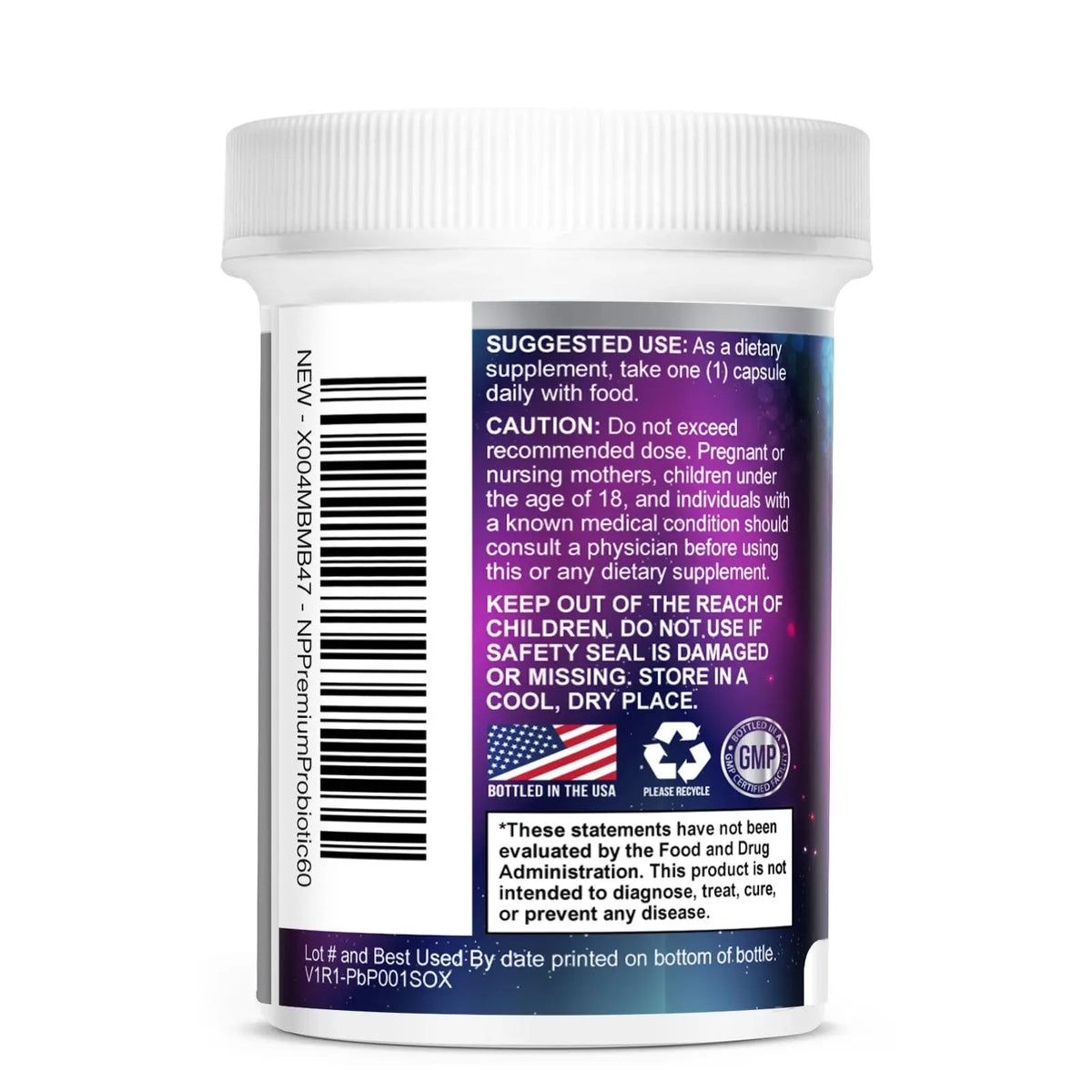 Probiotics for Digestive Gut Health - 100 Billion CFU Per Capsule, 16 Premium Strains & Prebiotics - Best Probiotics for Women & Men, Occasional Constipation Nature's Peak