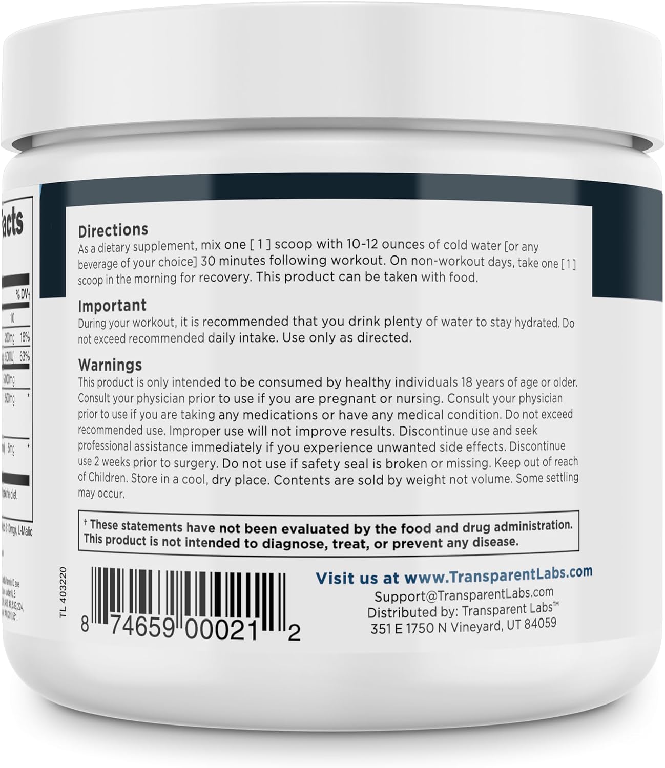 Creatine HMB a" Blue Raspberry (0.65 lbs./30 Servings)