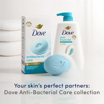 Dove Antibacterial Care Beauty Bar Soap , Cleanser, I 6 Count 3.75 oz Dove