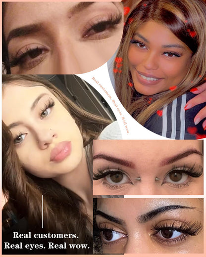 Wispy Lashes Fox Eye False Eyelashes Cat Eye Lashes Strips Faux Mink Lashes ALICROWN HAIR