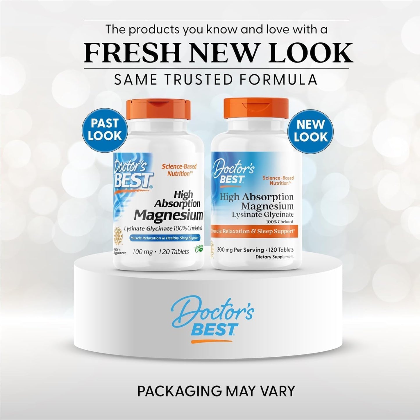 Doctor's Best High Absorption Magnesium Glycinate Lysinate Supplement for Sleep Support - Chelated Magnesium Tablets for Women & Men, 200mg per Serving, Supports Calm & Relaxation, Vegan - 240 Count Gsupps Australia