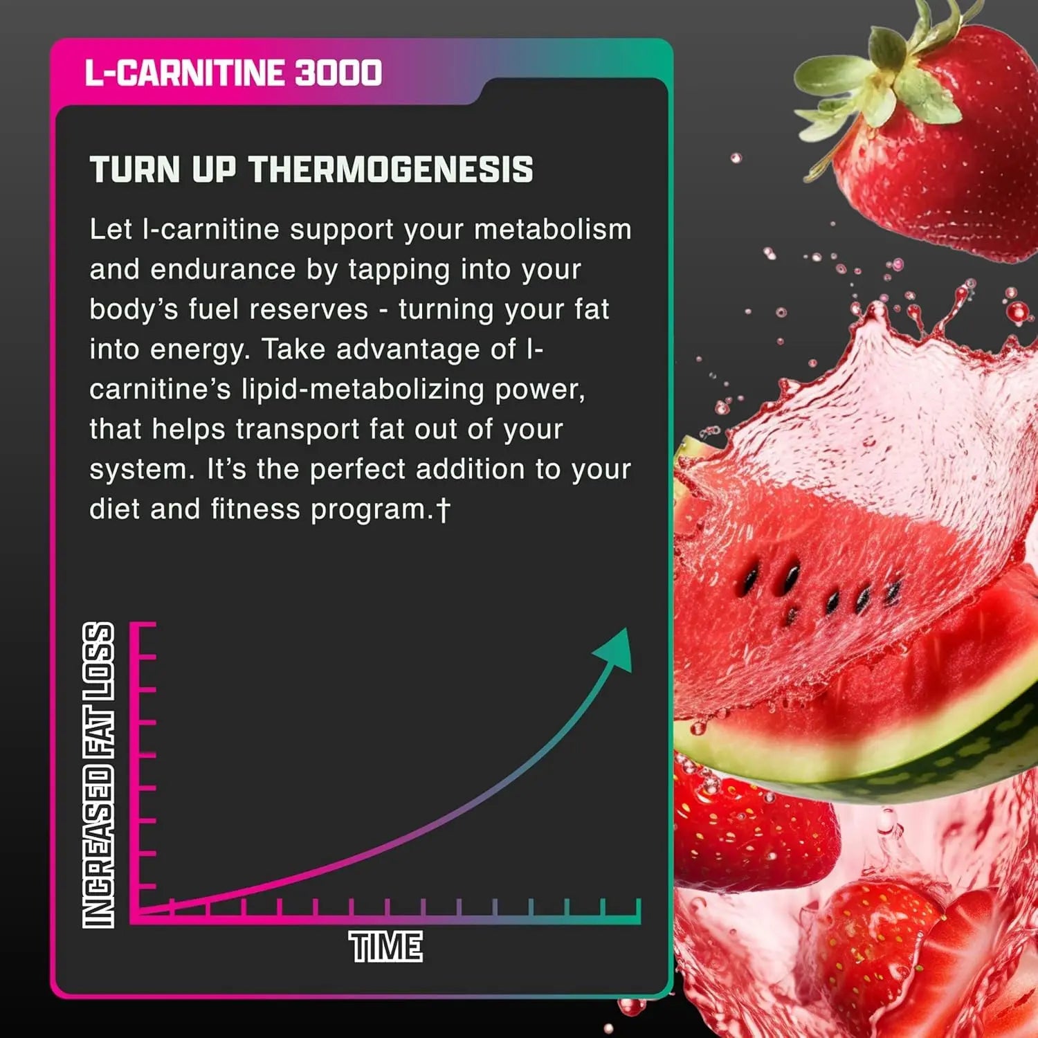 Nutrex Research L Carnitine 3000 - Clinically Dosed L-Carnitine Liquid for Energy, Metabolism & Muscle Recovery - Delicious Strawberry Watermelon - No Sugar, No Carbs Nutrex Research