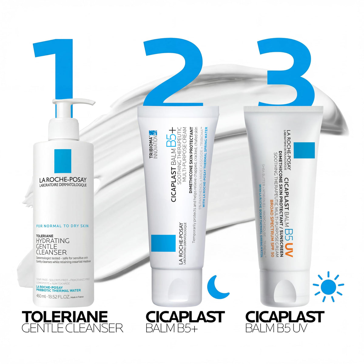 La Roche-Posay Cicaplast Balm B5, Healing Ointment and Soothing Therapeutic Multi Purpose Cream for Dry & Irritated Skin, Body and Hand Balm, Baby Safe, Fragrance Free La Roche-Posay
