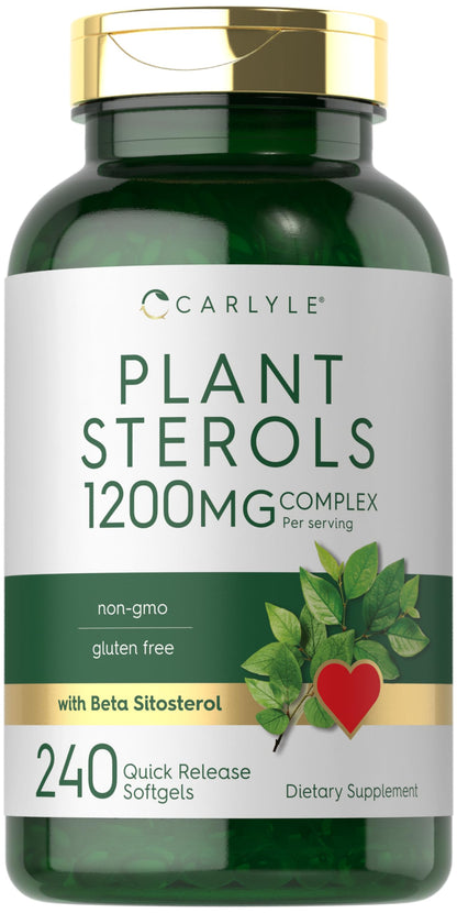 Carlyle Plant Sterols Supplement 1200 mg | 240 Softgels | with Beta Sitosterol | Non-GMO & Gluten Free Carlyle