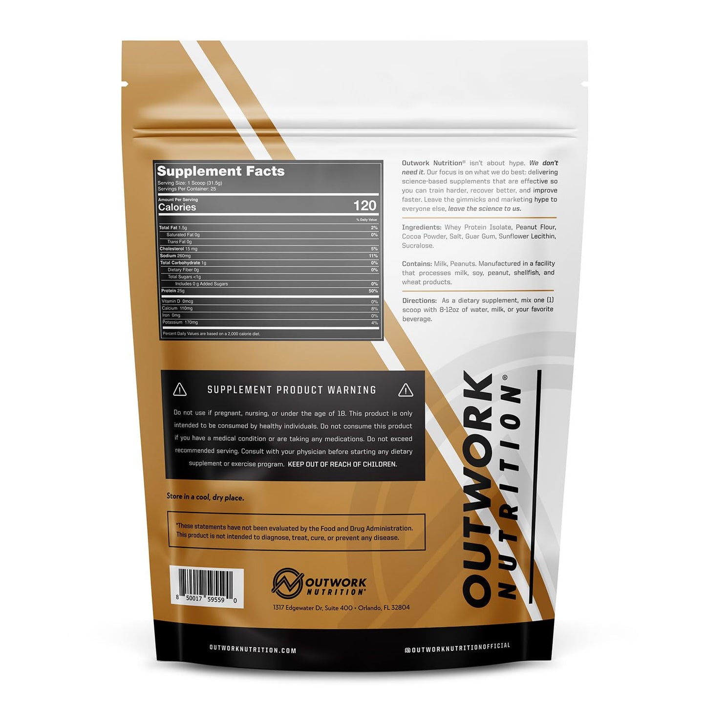 Outwork Nutrition Whey Isolate Protein Powder - Accelerates Muscle Building & Recovery - Low Lactose, Gluten-Free - Post Workout Supplement - Enhanced Protein Synthesis, Vanilla, 1.6lbs