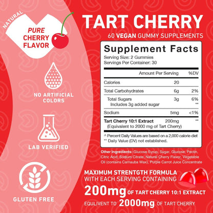 PUREFINITY Tart Cherry and Super Greens Gummies Bundle (Uric Acid Flush & Cleanse with Your Daily Greens)