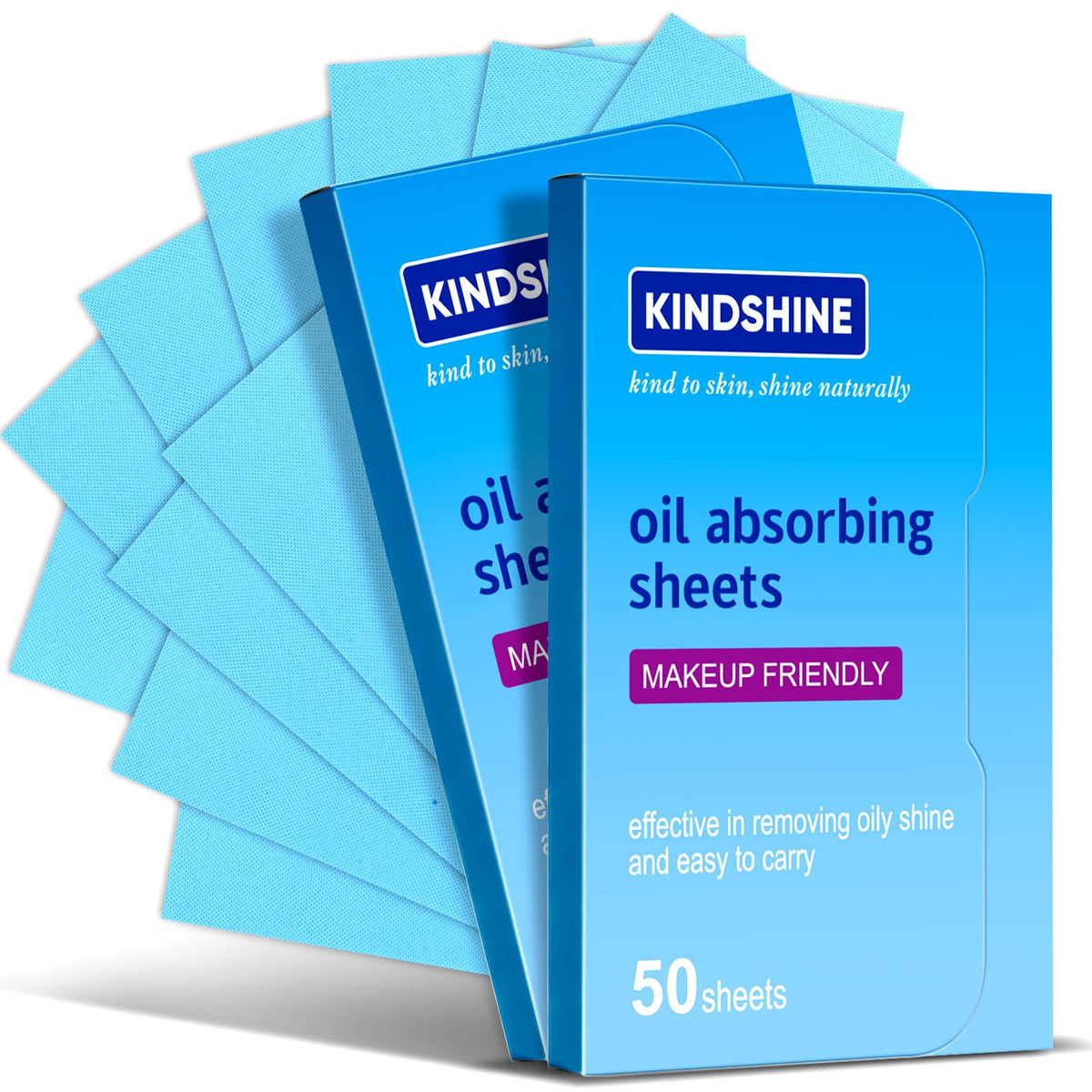 KINESHINE 100Pcs High-Performance Oil Absorbing Sheets for Face kindshine