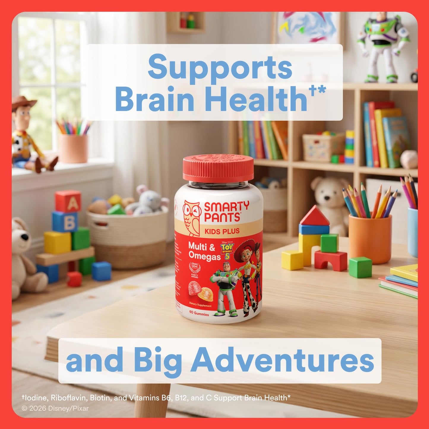 SmartyPants Kids Multivitamin Gummies with Omega 3 DHA/EPA, Vitamins D3, C, B12, B6, A, K, and Zinc, Gluten Free, Clean Label, Three Fruit Flavors, 60 Gummies (30 Day Supply) Gsupps Australia