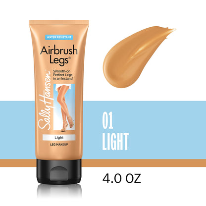 Sally Hansen Airbrush Legs Leg Makeup Lotion | Easy Application, Flawless-Looking Legs, Water-Resistant, Transfer-Proof | Light | Subtle Sun-Kissed Finish Sally Hansen