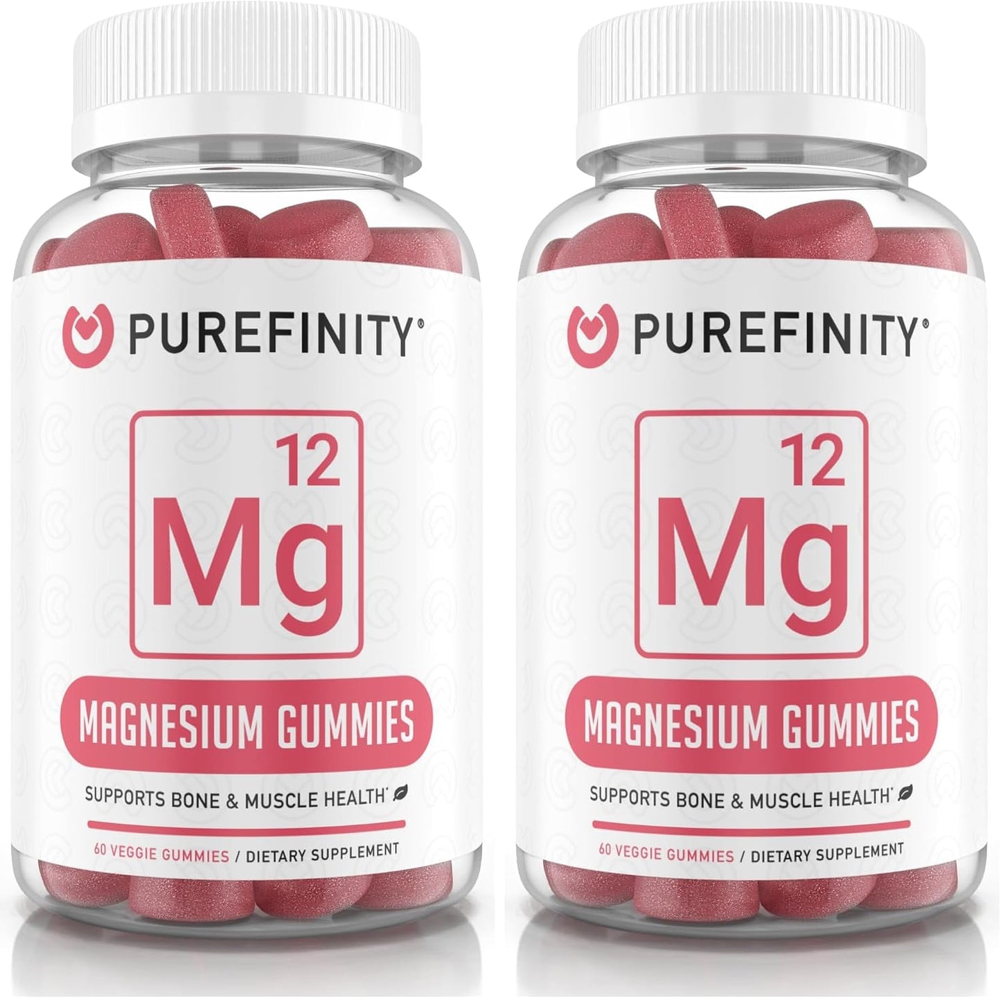 Magnesium Citrate Gummies 600 mg for Adults – High Absorption Supplement for Cramps, Muscle Recovery, Sleep, Bone, and Energy Support – Non-GMO, Allergen Free – 60 Vegan Gummies (Pack of 2)