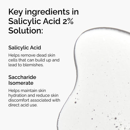 The Ordinary Salicylic Acid 2% Solution, Acne-Fighting Serum for Blemish-Prone Skin, 1 Fl Oz The Ordinary