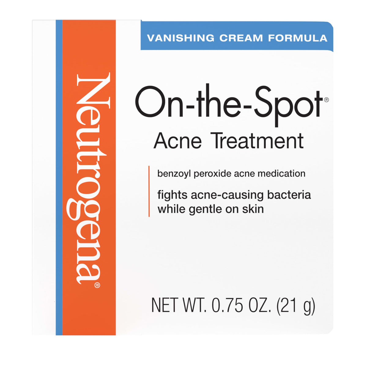 Neutrogena On-The-Spot Acne Spot Treatment Cream, 0.75 oz Neutrogena