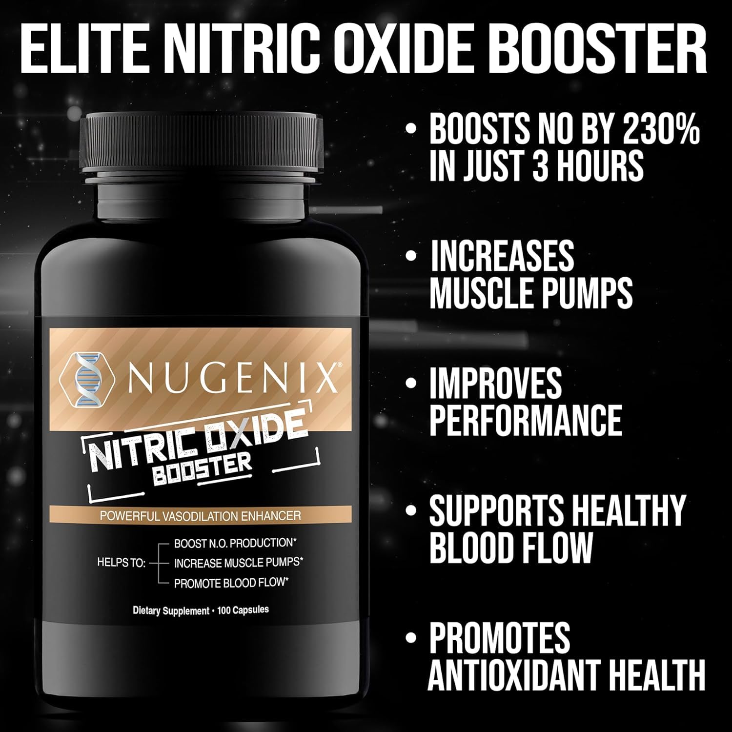 Nugenix Nitric Oxide Booster Supplement - Nitric Oxide Flow, L-Arginine, L-Citrulline, Pine Bark Extract - Vasodilator - 100 Capsules Nugenix buy australia supplements