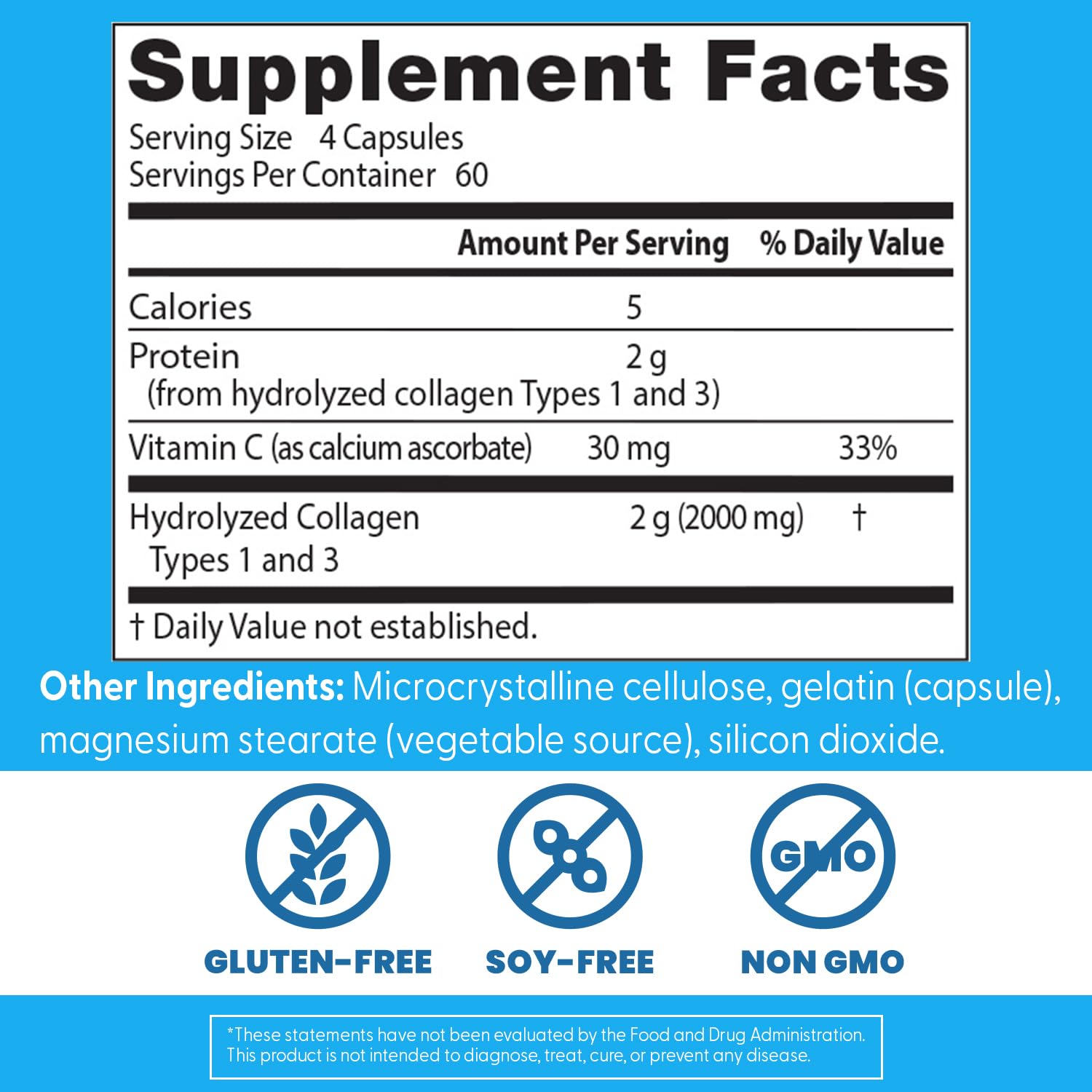 Doctor's Best Collagen Types 1 & 3 with Vitamin C, Non-GMO, Gluten Free, Soy Free, Supports Hair, Skin, Nails, Tendons & Bones, 500 mg, 240 Caps (DRB-00263) Doctor's BEST buy australia supplements