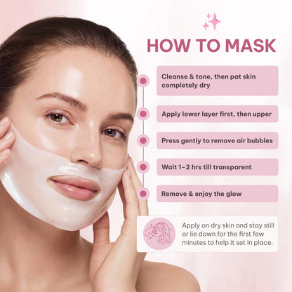 Quasi Bio-Collagen Face Mask Overnight – Hydrating Korean Sheet Mask – Niacinamide & Low Molecular Collagen – Firming & Smoothing Skincare for All Skin Types – 4 Masks Quasi