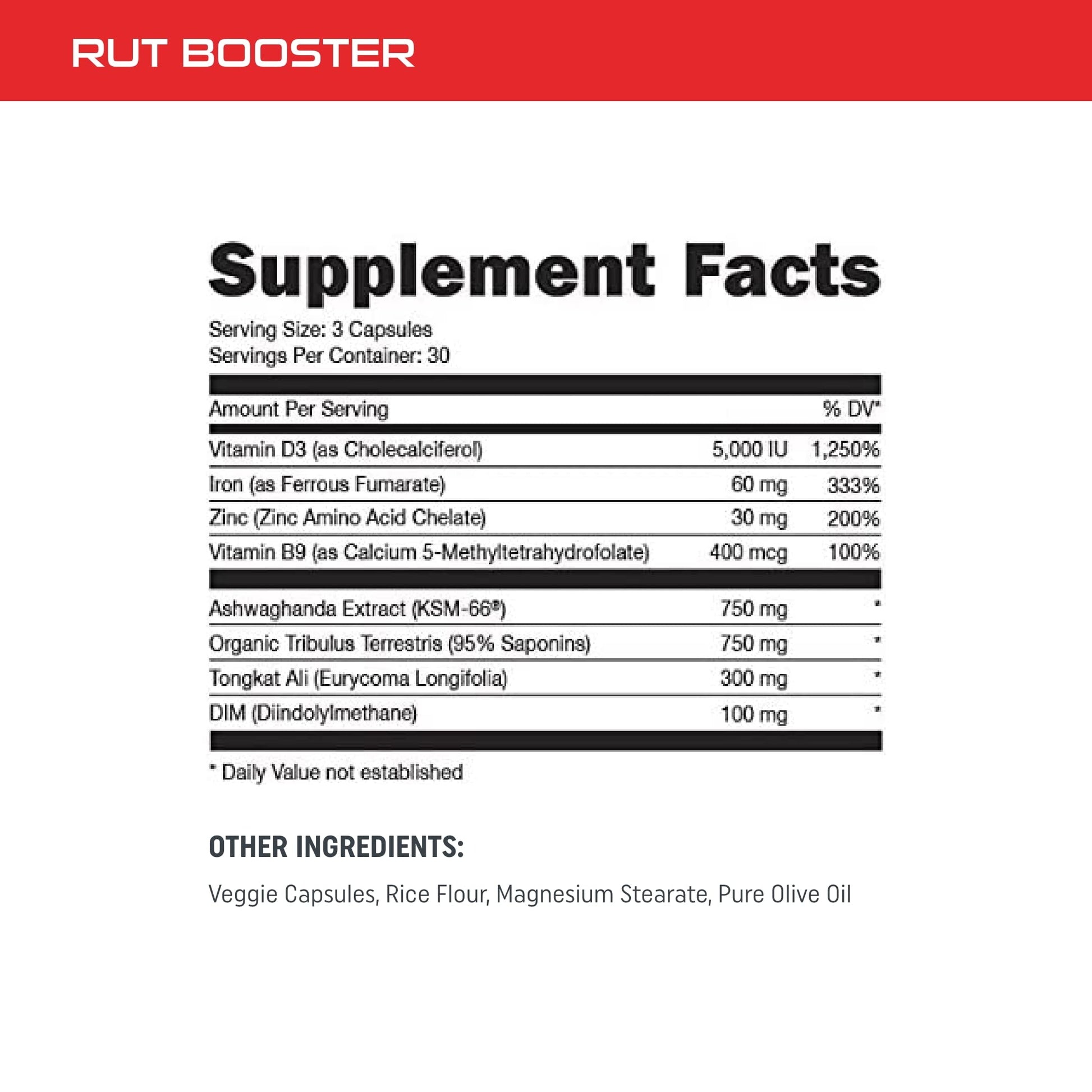 Bucked Up RUT - Testo Booster - Best All-Natural Test Formula for Men - Energy, Endurance, Strength, and Stamina Booster - Muscle Composition Aid - Male Supplements (90 Capsules/Pills) TyeinGo buy australia supplements