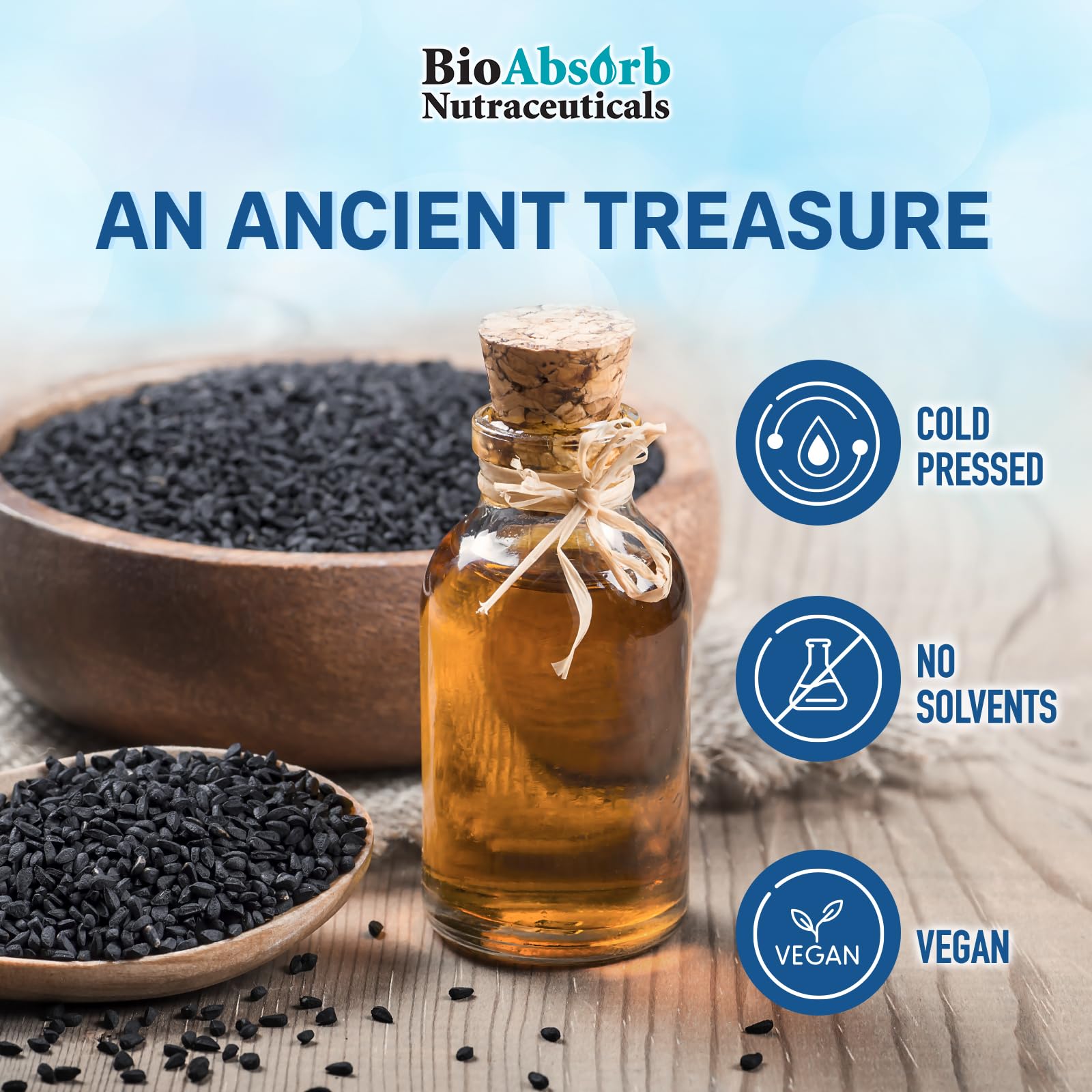 Bio Absorb Black Seed Oil Cold Pressed Capsules. 200 softgels, 500mg (50-Day Supply). No Aftertaste. Bio Absorb Nutraceuticals buy australia supplements