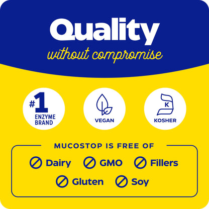 Enzymedica MucoStop Caps - Helps Clear Mucus - 48 Capsules Gsupps Australia