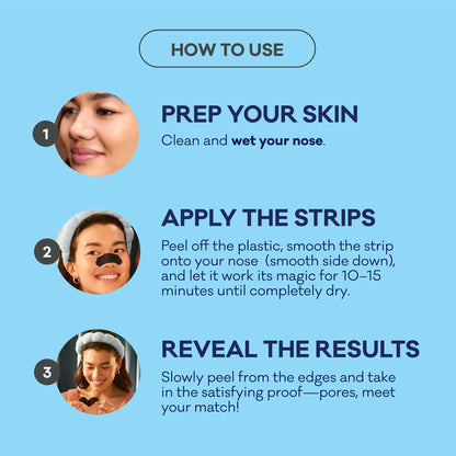 Biore Charcoal Deep Cleansing Nose Pore Strips, Blackhead Remover, 18 ct Bioré