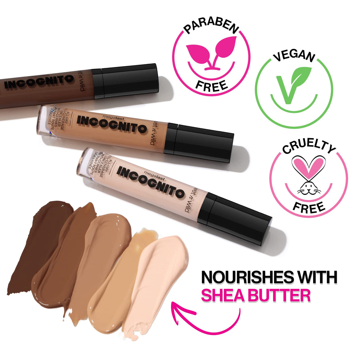 wet n wild Mega Last Incognito AllDay Full Coverage Concealer, Fair, 0.18 Ounce wet n wild