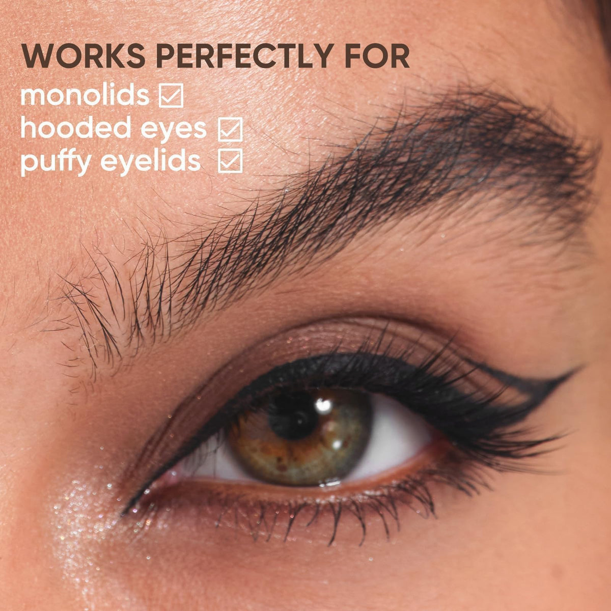 JUDYDOLL Ultra-Fine Liquid Eyeliner-Precision Tip for Wing Line, Smudge-Proof, Quick-Drying, Waterproof Eyeliner Pencil, Easy to Get Inner Corner Lined, Hooded Eyes-Friendly (#01 Black) JUDYDOLL