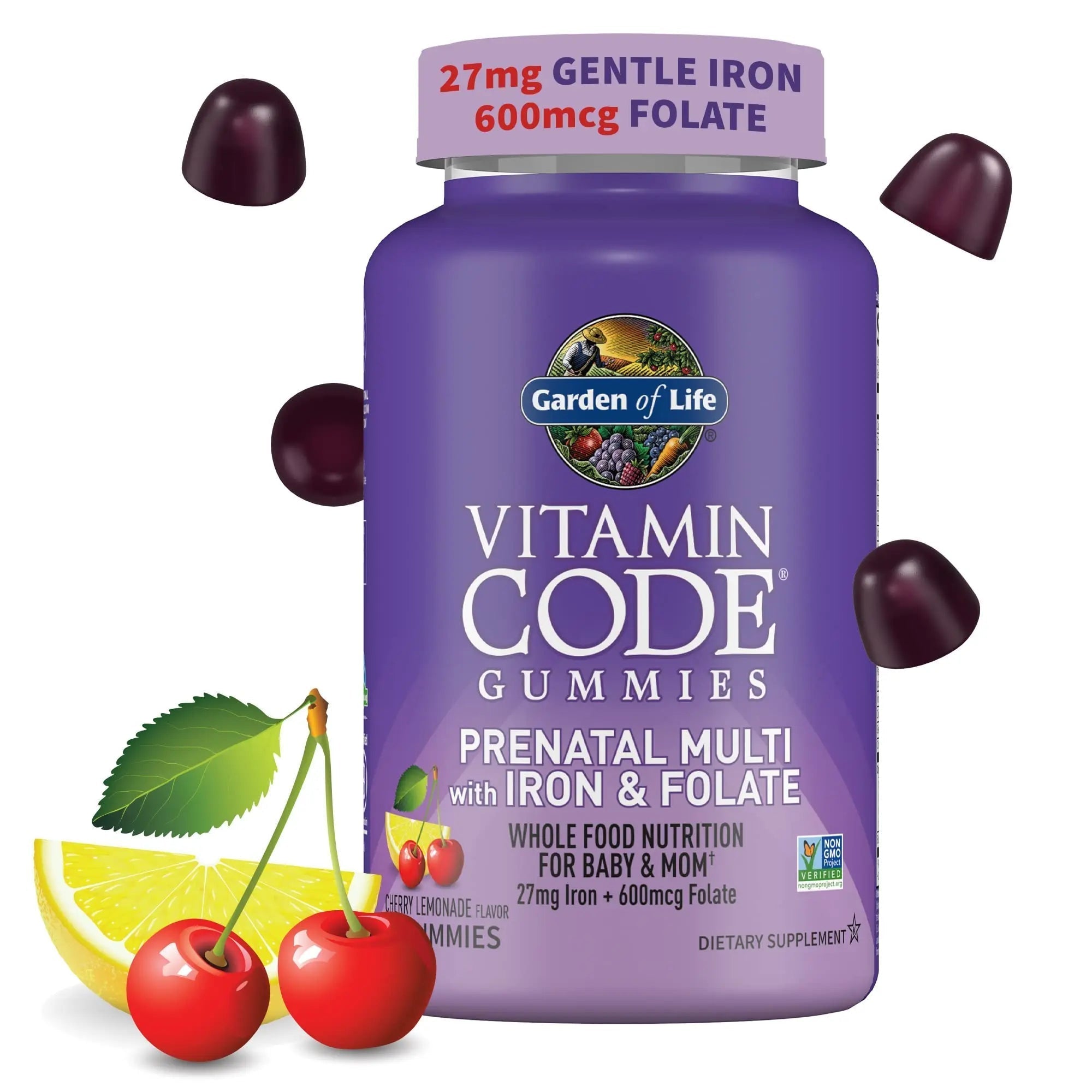 Essential Prenatal Gummy Vitamins for Women with Iron: Folate, Biotin, D3 & B12 + Probiotics for Digestion, Vitamin Code Multivitamin Garden of Life buy australia supplements