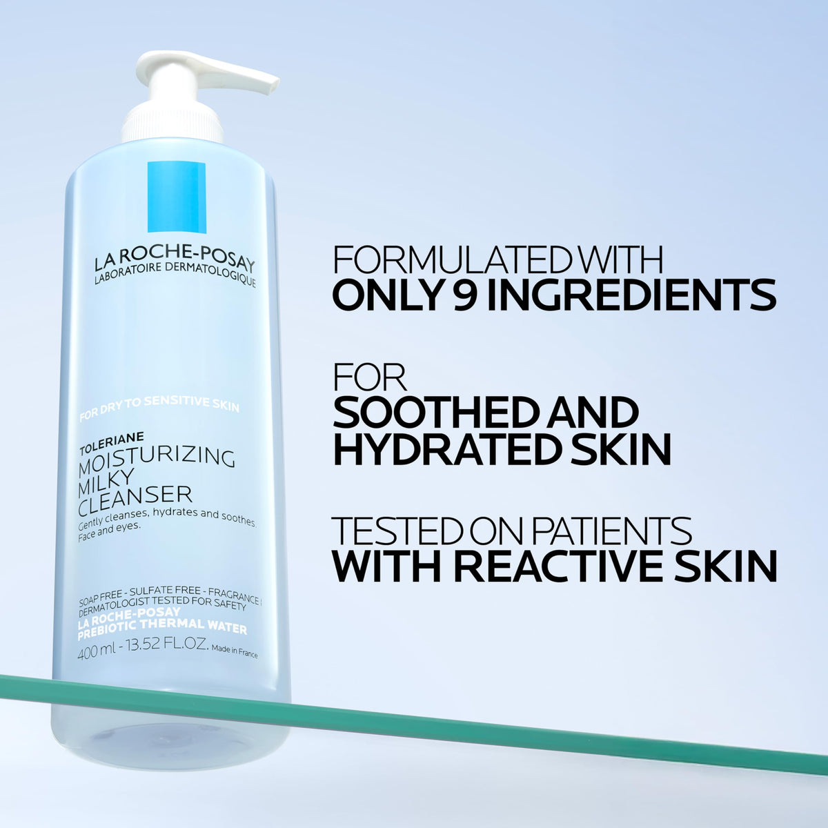 La Roche-Posay Toleriane Moisturizing Milky Cleanser with Glycerin, 13.5oz La Roche-Posay