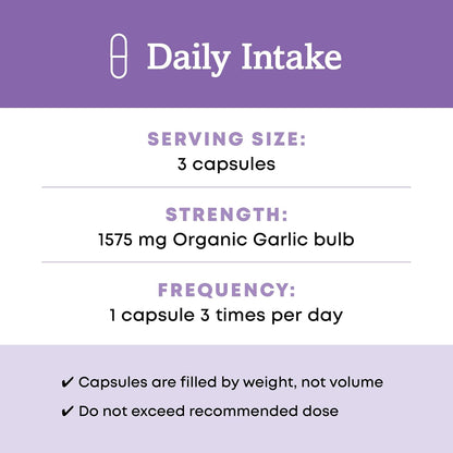 Oregon's Wild Harvest, Certified Organic Garlic Capsules, Non-GMO, 1575 MGS, 90 Count Gsupps Australia