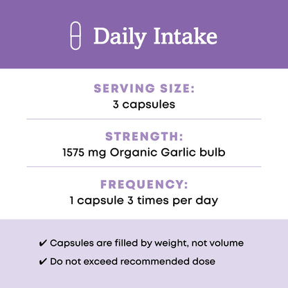 Oregon's Wild Harvest, Certified Organic Garlic Capsules, Non-GMO, 1575 MGS, 90 Count Gsupps Australia