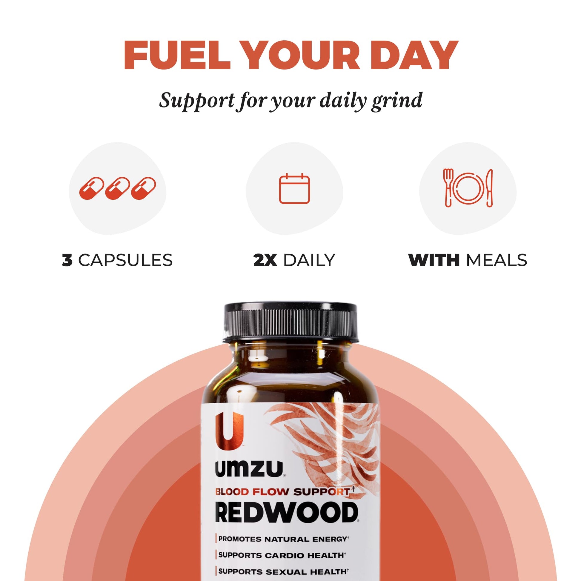 UMZU Redwood Nitric Oxide Booster, (30 Day Supply) – Vitamin C, Garlic & Horse Chestnut – Healthy Circulation & Endurance – Daily Cardiovascular Support Nitric Oxide UMZU buy australia supplements