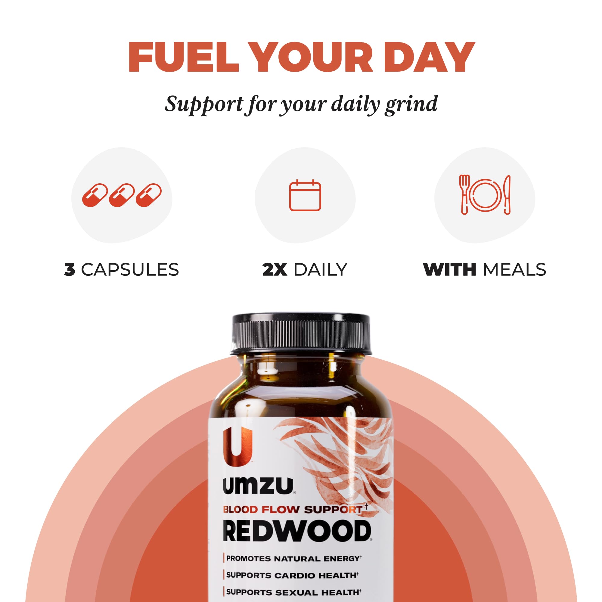 UMZU Redwood Nitric Oxide Booster, (30 Day Supply) – Vitamin C, Garlic & Horse Chestnut – Healthy Circulation & Endurance – Daily Cardiovascular Support Nitric Oxide UMZU buy australia supplements