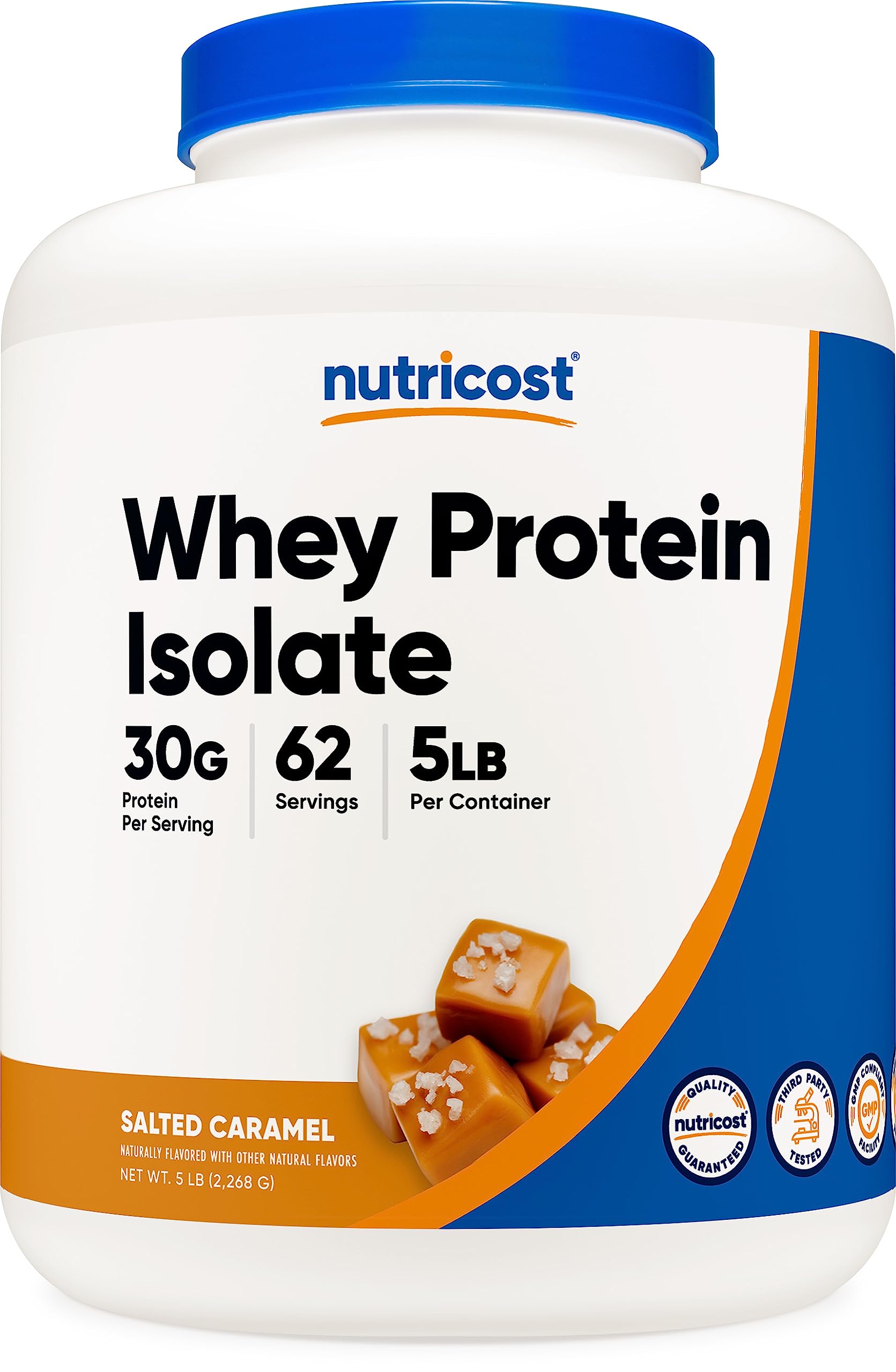 Nutricost Whey Protein Isolate (Salted Caramel, 5LBS) Nutricost buy australia supplements