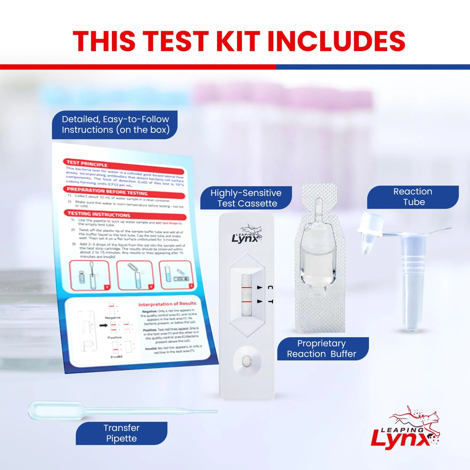 Bacteria Water Test Kit – Coliform, E. coli & Salmonella Detection for Well & Tap Water | Rapid Home Drinking Water Screening Kit with Lab-Quality Results | Leaping Lynx Leaping Lynx buy australia supplements
