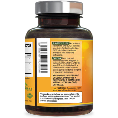 Turmeric Curcumin Supplement - 2400mg Organic Turmeric Per Serving - 95% Curcuminoids & BioPerine Black Pepper Extract for Best Absorption - Natural Vegan Joint Support Nature's Nutrition