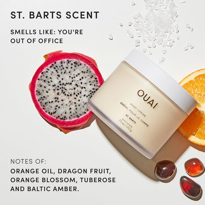 OUAI Body Cream - Hydrating Whipped Body Cream - St. Barts (7.5 oz) OUAI