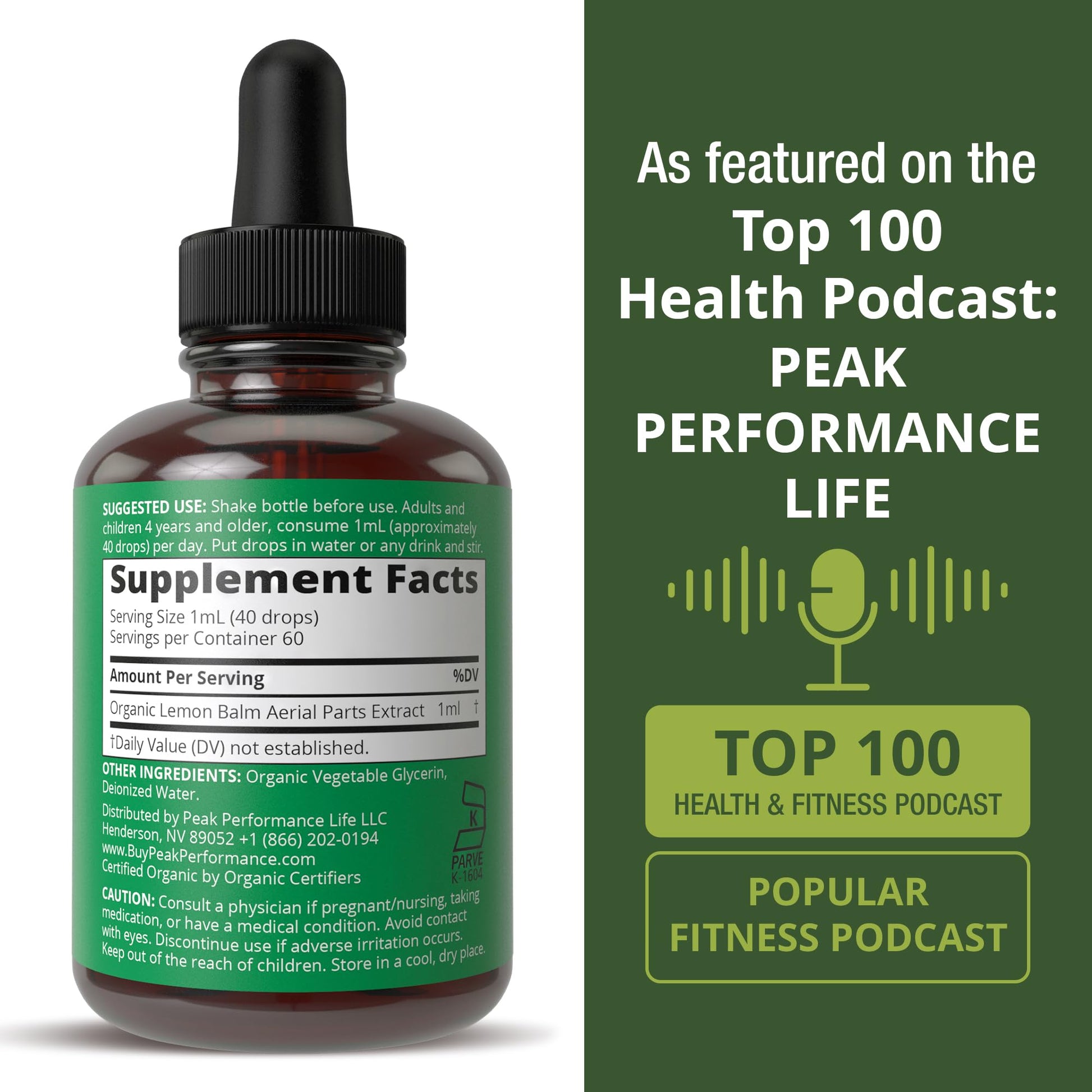 USDA Organic Lemon Balm Tincture. Liquid Organic Lemon Balm Oil Drops Supplement for Relaxation, Calm, Digestion. Vegan Leaf Extract. Zero Sugar, Gluten Free Supplements for Women and Men Peak Performance buy australia supplements
