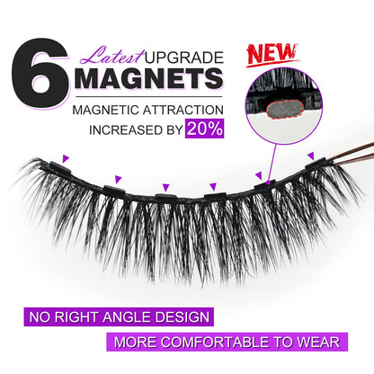 Royaomis 10 Pairs Cat-Eye Magnetic Lashes With Eyeliner, 3D Magnetic Eyelashes Natural Look With Eyeliner, Fake Eyelashes Magnetic royaomis
