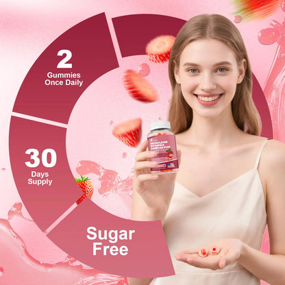 Ultra Methylated Vitamin B Complex Sugar Free Gummies - All B Vitamins + Vitamin C D3 K2 Ashwagandha Magnesium Omega 3 CoQ10 for Women Men - Methyl Vitamin B12 Femmetra