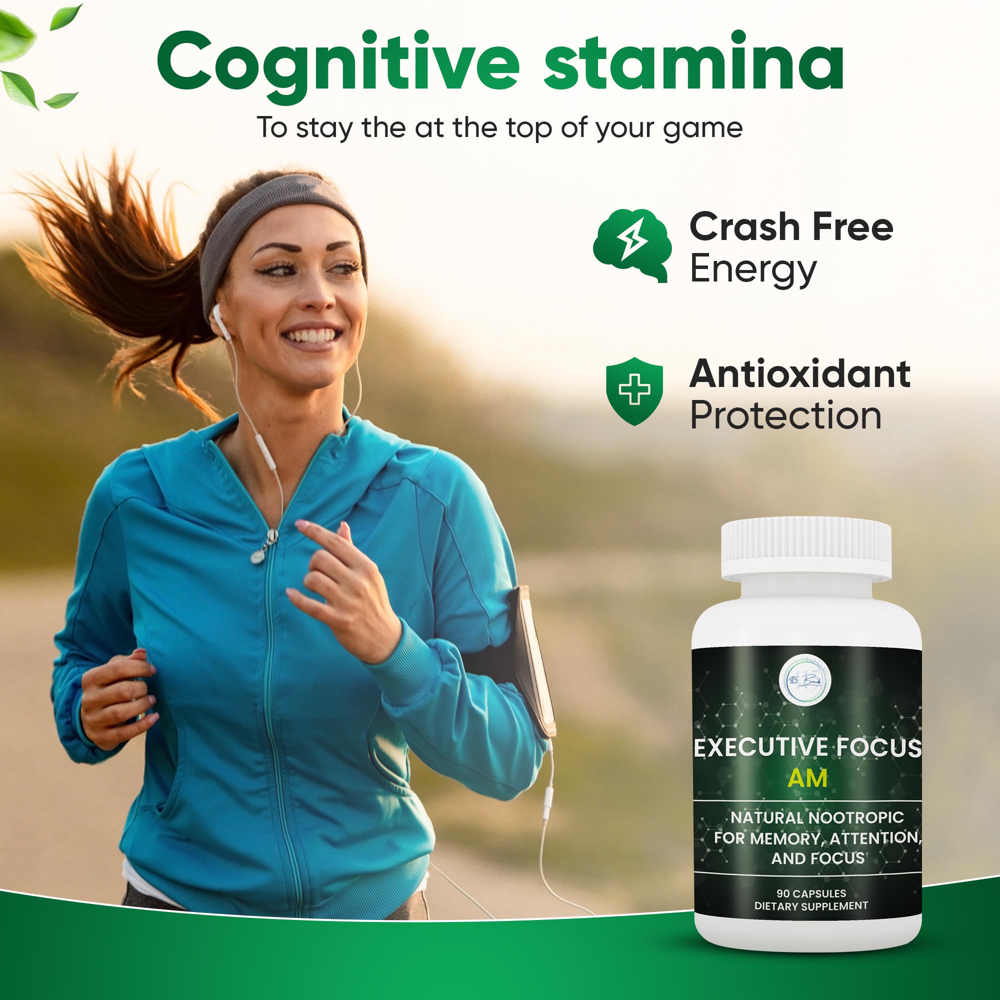 12-in-1 Natural Nootropic Brain Supplement for Memory and Focus, Nootropic for Men & Women, Brain Support Pill for Adults, Brain Vitamins - Focus 30 Day Supply Executive Focus buy australia supplements