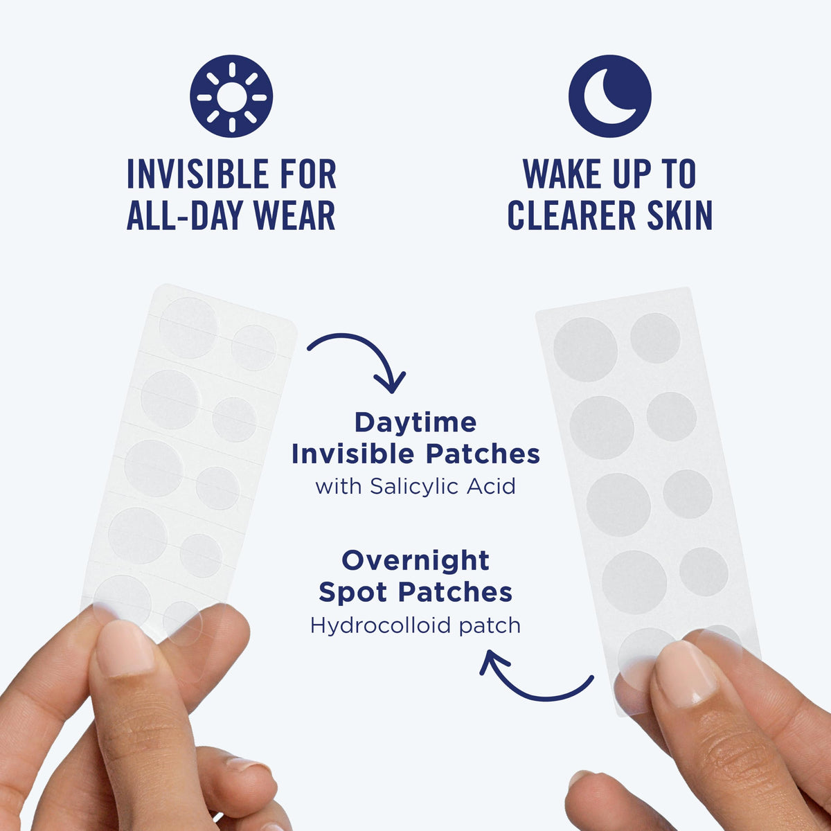 PanOxyl Daytime Invisible Patches, Salicylic Acid, 40ct, 20 Large & Small PanOxyl
