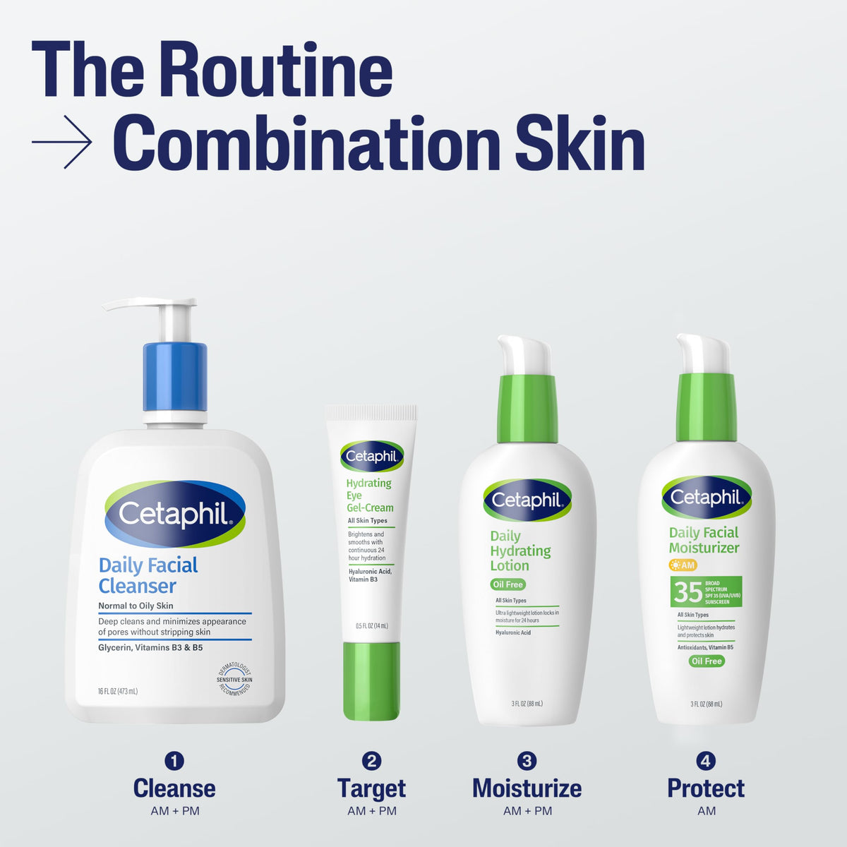 Cetaphil Daily Hydrating Face Lotion, Hyaluronic Acid, 3oz Cetaphil