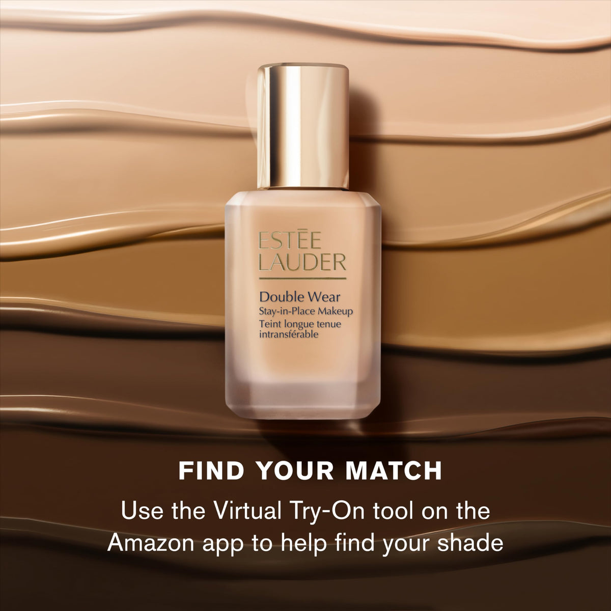 Estée Lauder Double Wear Stay-in-Place Foundation Makeup | 36-Hour Long-Wear Oil-Free Liquid Matte Foundation | Hydrating, Breathable, Buildable | New Formula, 1 Fl Oz, 1W1 Bone Estée Lauder