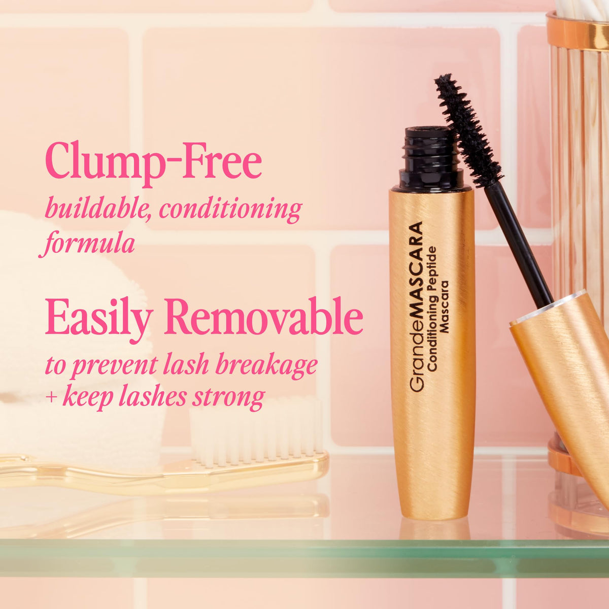 Grande Cosmetics GrandeMASCARA Conditioning Peptide Mascara, Black, 0.2 oz Grande Cosmetics