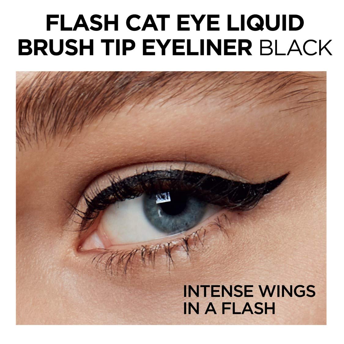 L'Oreal Paris Makeup Infallible Flash Cat Eye Waterproof Liquid Eyeliner, Black, 0.44 oz. L'Oreal Paris