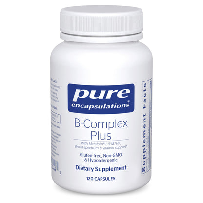 Pure Encapsulations B-Complex Plus - B Vitamins Supplement to Support Neurological Health, Cardiovascular Health, Energy Levels & Nervous System Support Pure Encapsulations