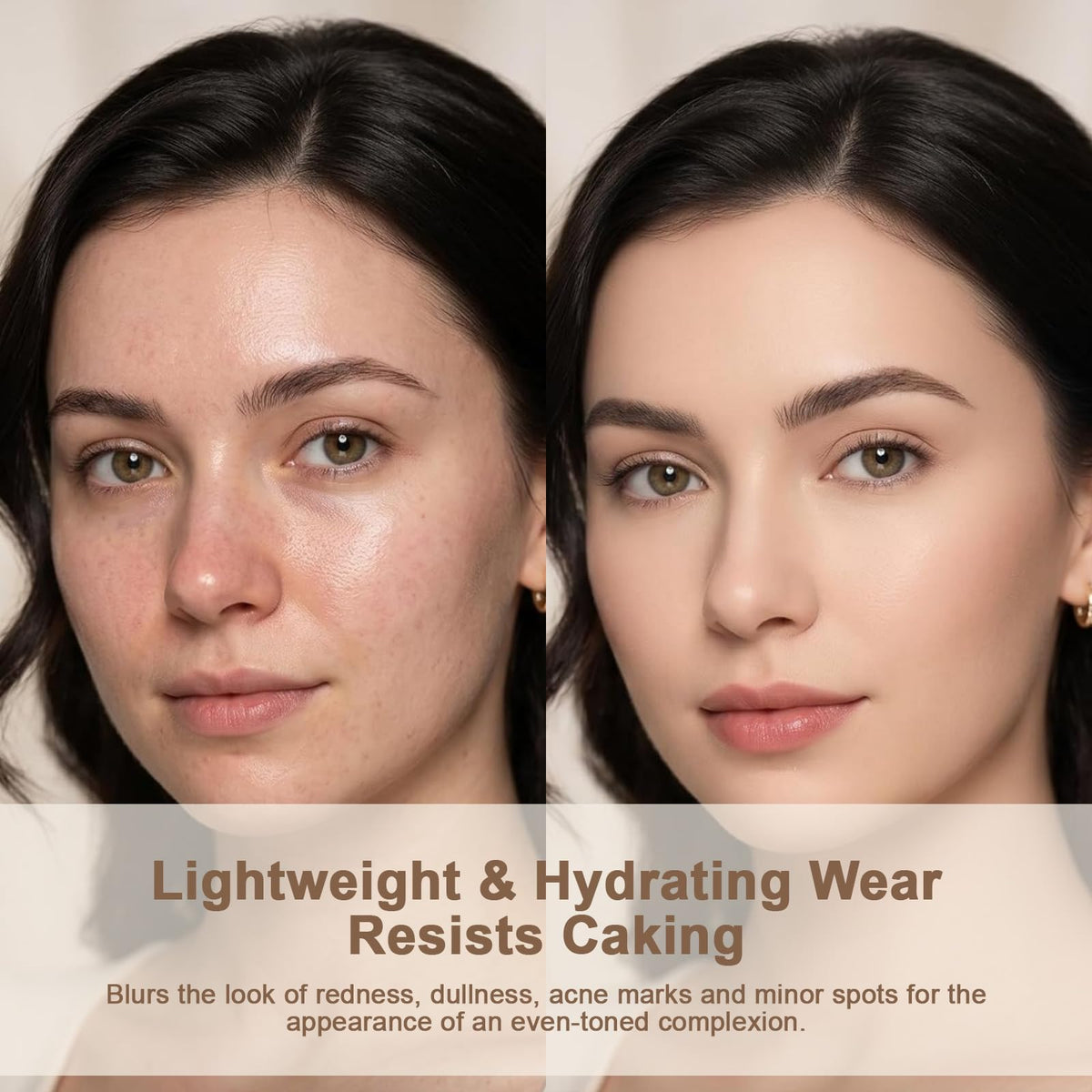 Color Changing Foundation -Skin Tone Adapting Liquid Foundation for Women Océane