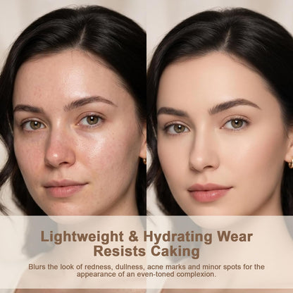 Color Changing Foundation -Skin Tone Adapting Liquid Foundation for Women Océane