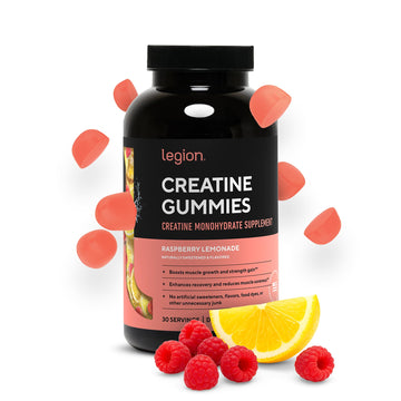 LEGION Creatine Monohydrate Gummies for Men & Women – Clean Chewable Creatine Supplement for Strength, Endurance & Muscle Recovery – 30 Sour Raspberry Lemonade Servings – No Artificial Flavors LEGION buy australia supplements