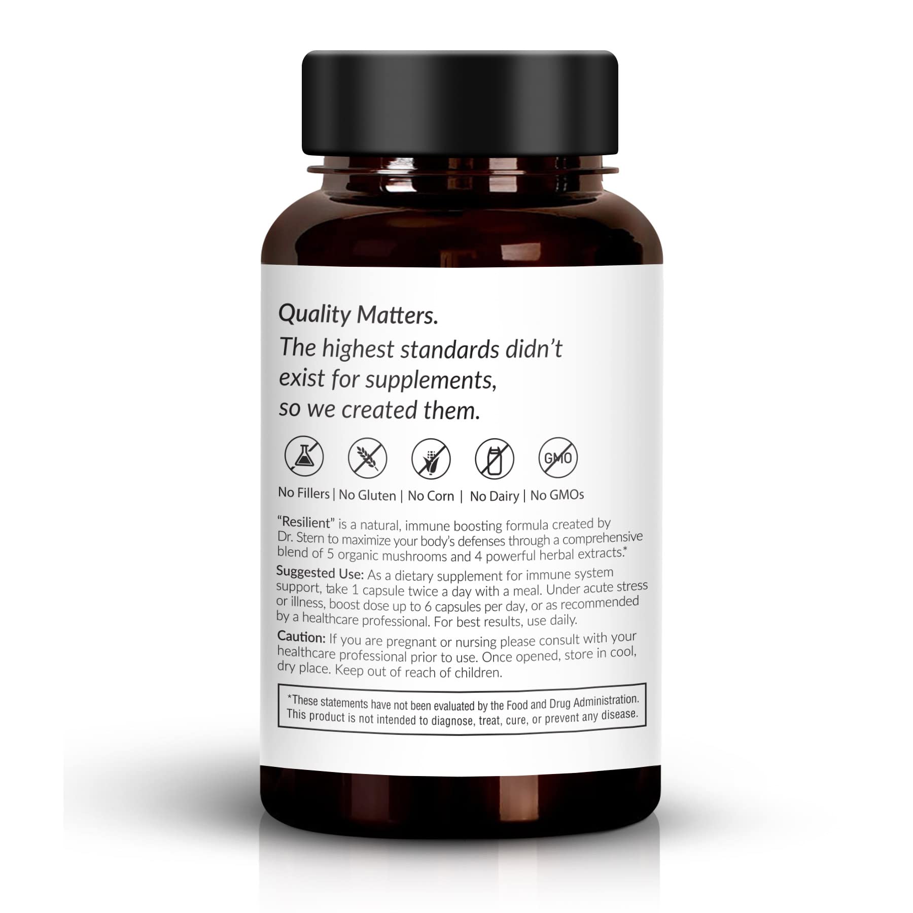 OMISSANDI-WELLNESS Resilient - Natural Immune System Support - Dr. Ian Stern Formulated - to boost your defenses - W/Organic Mushroom Blend, Echinacea, Astragalus & More - Vegan - Made in USA- 60 Caps Dr. Stern buy australia supplements